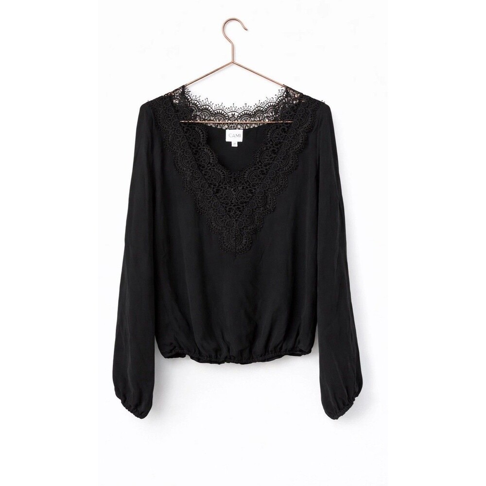 Cami NYC Romantic Lace Top Women’s Size XS Black